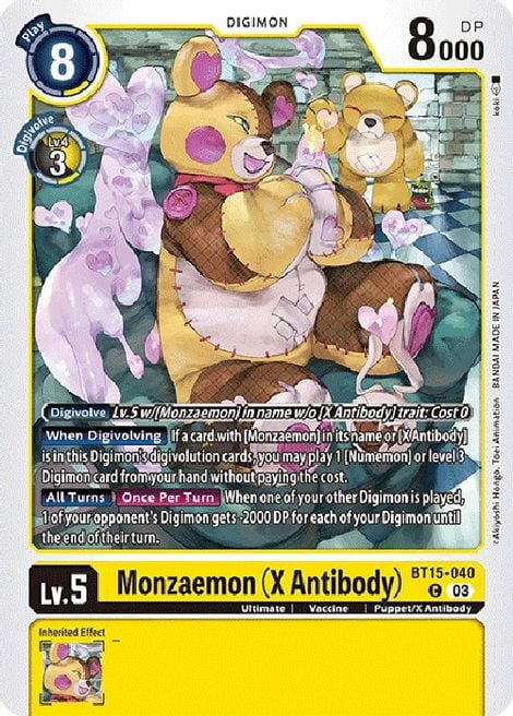 Monzaemon BT15-040 [ Inglese / Giapponese ]