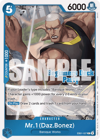 Mr 1(Daz Bonez) EB01-027 [ Inglese / Giapponese / Francese / Cinese Semplificato ]