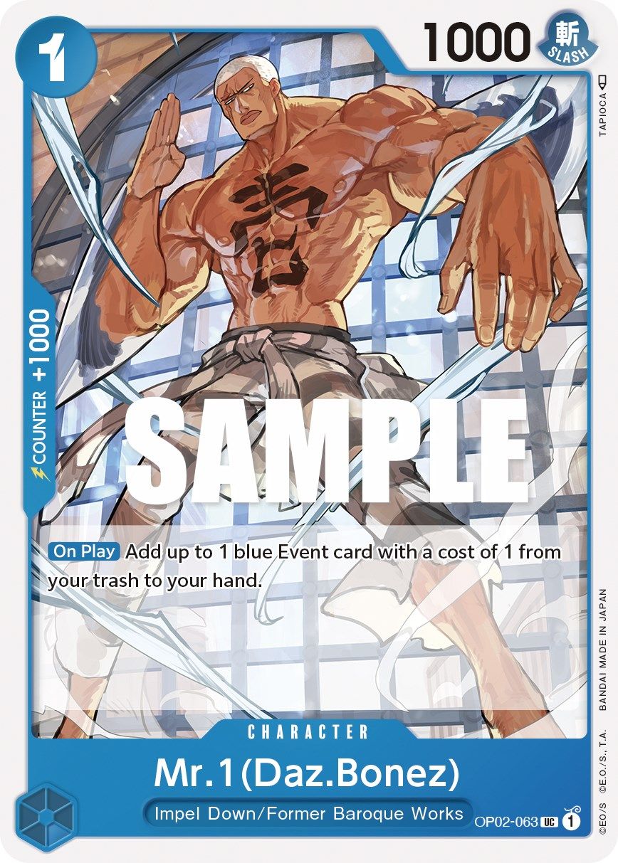 Mr 1 (Daz Bonez) OP02-063 [ Inglese / Giapponese / Francese / Cinese Semplificato ]