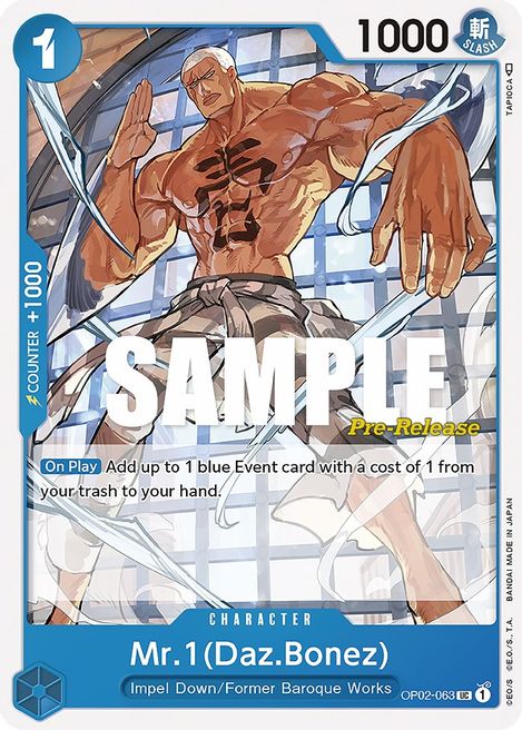 Mr 1 (Daz Bonez) OP02-063 [ Inglese / Giapponese / Francese / Cinese Semplificato ]