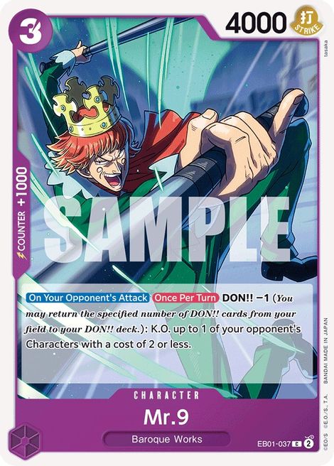 Mr 9 EB01-037 [ Inglese / Giapponese / Francese / Cinese Semplificato ]