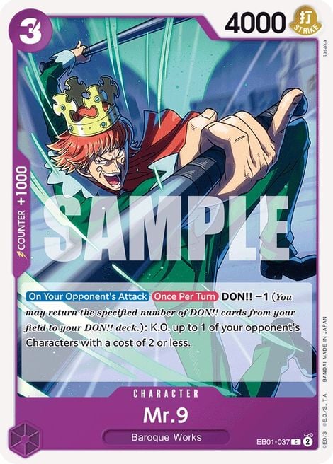Mr 9 EB01-037 [ Inglese / Giapponese / Francese / Cinese Semplificato ]