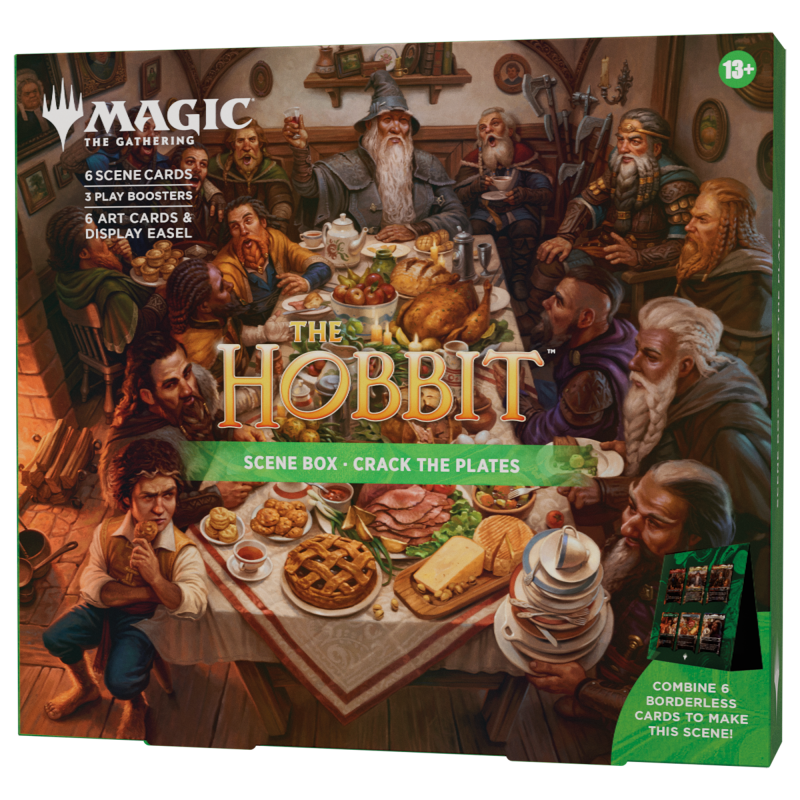 Magic: The Gathering The Hobbit Scene Box - Crack the Plates ENG | 3 Play Boosters + 6 Foil Borderless