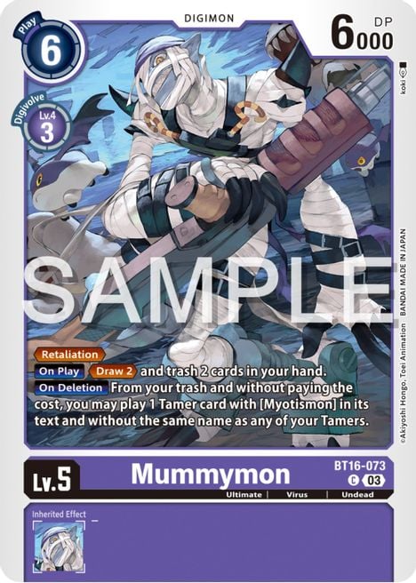 Mummymon BT16-073 [ Inglese / Giapponese ]