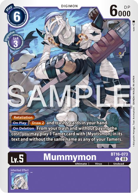 Mummymon BT16-073 [ Inglese / Giapponese ]
