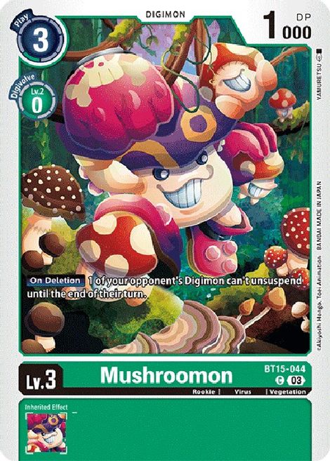 Mushroomon BT15-044 [ Inglese / Giapponese ]