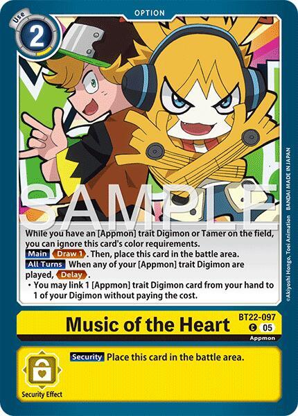Music of the Heart BT22-097 [ Inglese / Giapponese ]