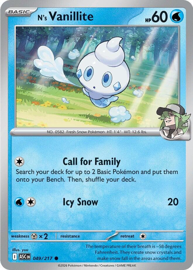 Vanillite di N - Ascesa Eroica 049/217 [ Italiano / Inglese ]