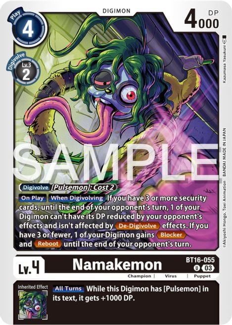 Namakemon BT16-055 [ Inglese / Giapponese ]