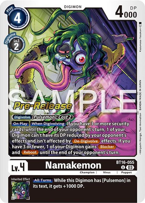 Namakemon BT16-055 [ Inglese / Giapponese ]