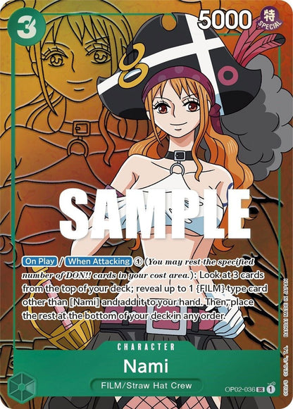 Nami OP02-036 [ Inglese / Giapponese / Francese / Cinese Semplificato ]