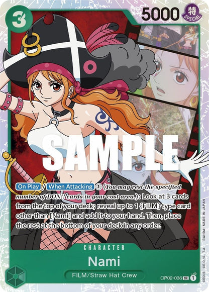 Nami OP02-036 [ Inglese / Giapponese / Francese / Cinese Semplificato ]