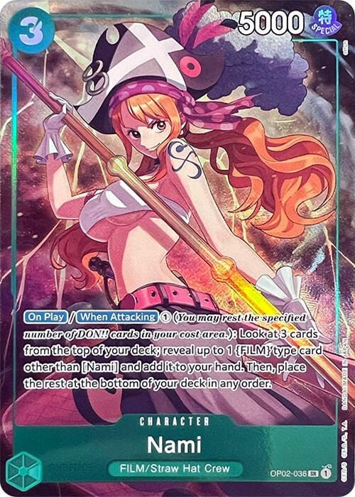 Nami OP02-036 [ Inglese / Giapponese / Francese / Cinese Semplificato ]