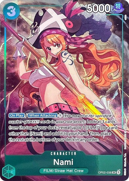 Nami OP02-036 [ Inglese / Giapponese / Francese / Cinese Semplificato ]