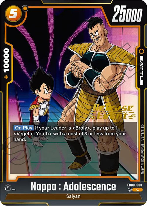 Nappa : Adolescence FB08-079 [ Inglese / Giapponese ]