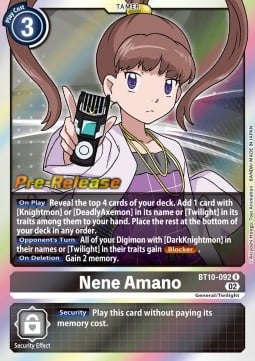 Nene Amano BT10-092 [ Inglese / Giapponese ]