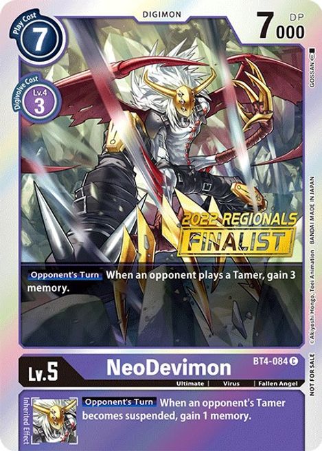 NeoDevimon BT4-084 [ Inglese / Giapponese ]