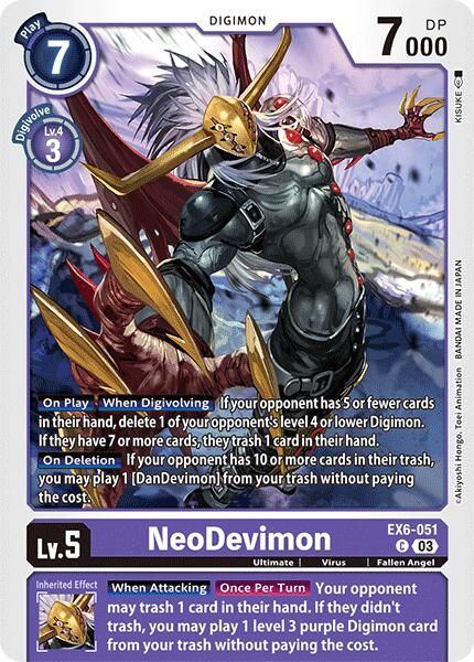 NeoDevimon EX6-051 [ Inglese / Giapponese ]