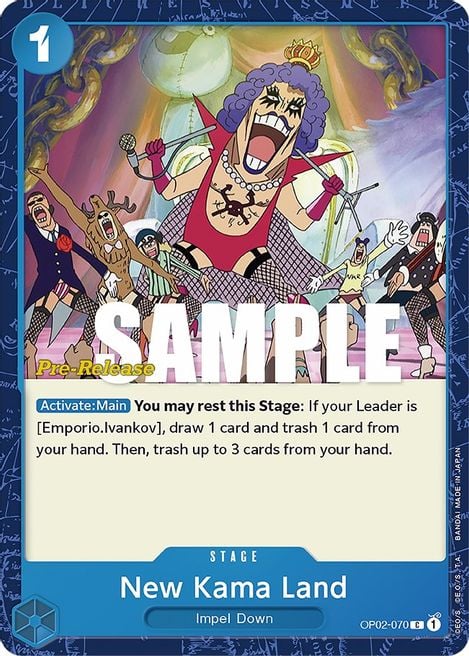 New Kama Land OP02-070 [ Inglese / Giapponese / Francese / Cinese Semplificato ]