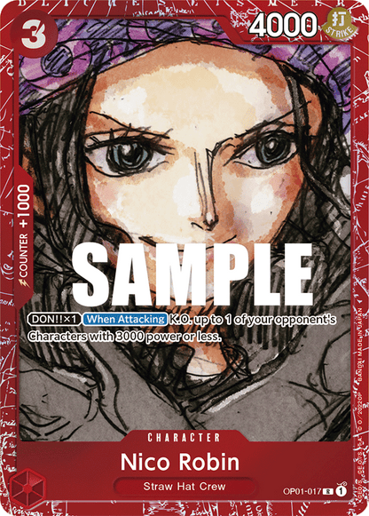 Nico Robin OP01-017 [ Inglese / Giapponese / Francese / Cinese Semplificato ]
