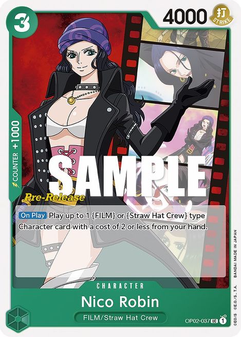 Nico Robin OP02-037 [ Inglese / Giapponese / Francese / Cinese Semplificato ]