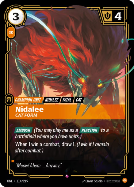 Nidalee - Cat Form (RARE) [ Inglese / Cinese Semplificato ]