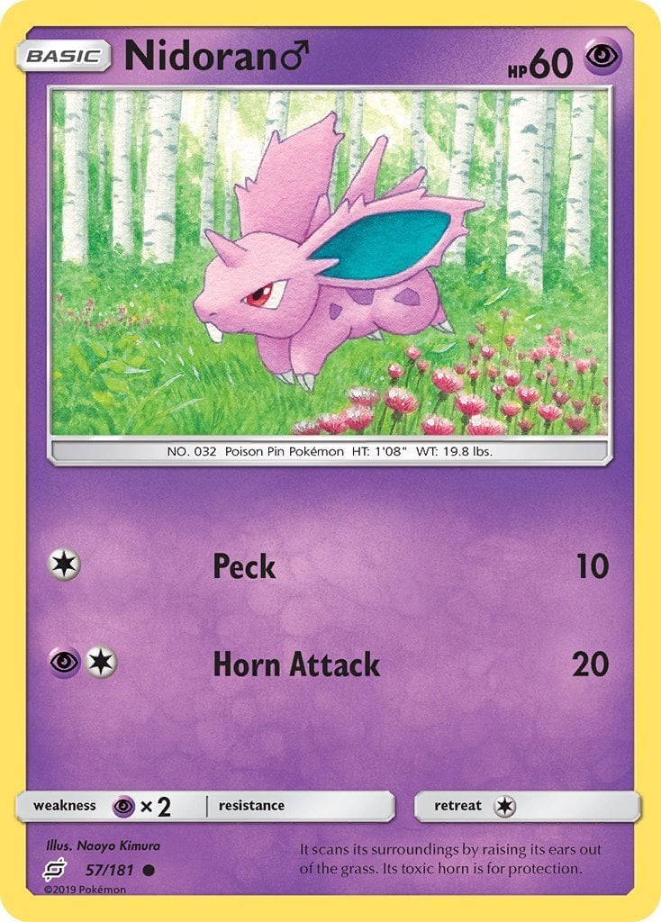 Nidoran♂ - Gioco di Squadra 57/181 [ Italiano / Inglese ]