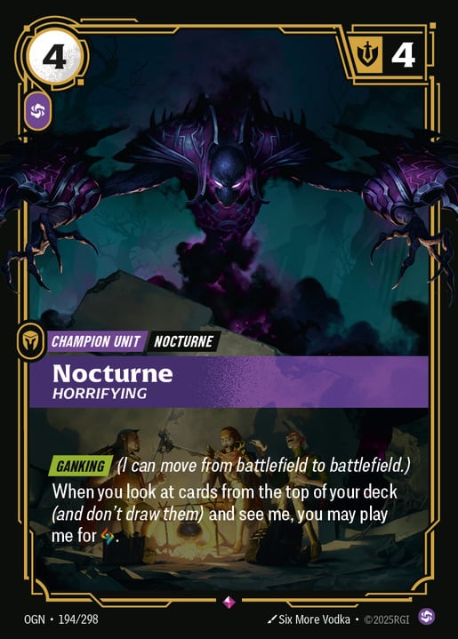 Nocturne - Horrifying (RARE) [ Inglese / Cinese Semplificato ]