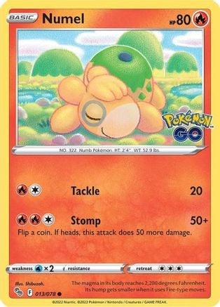 Numel - Pokémon GO 013/078 [ Italiano / Inglese ]