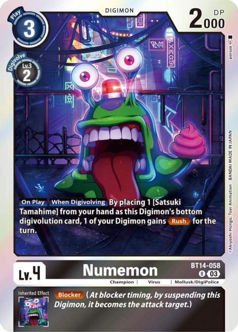 Numemon BT14-058 [ Inglese / Giapponese ]