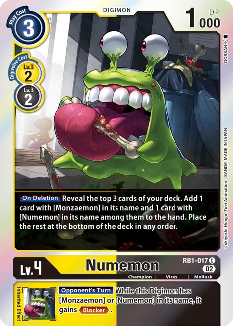 Numemon RB1-017 [ Inglese / Giapponese ]