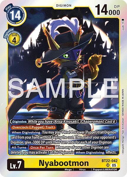 Nyabootmon BT22-042 [ Inglese / Giapponese ]