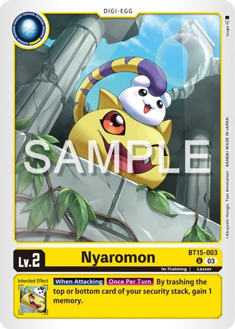 Nyaromon BT15-003 [ Inglese / Giapponese ]