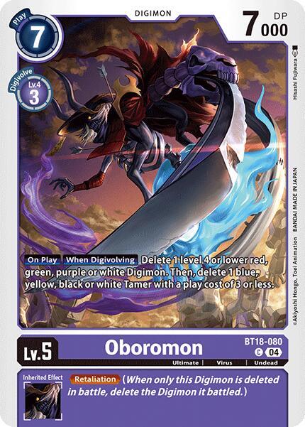 Oboromon BT18-080 [ Inglese / Giapponese ]