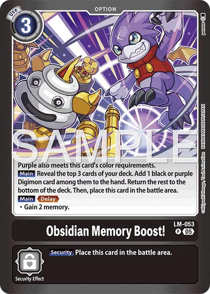 Obsidian Memory Boost! LM-053 [ Inglese / Giapponese ]