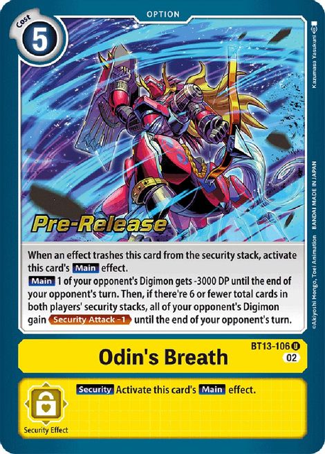 Odin's Breath BT13-106 [ Inglese / Giapponese ]
