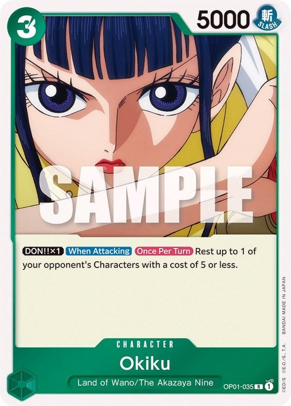 Okiku OP01-035 [ Inglese / Giapponese / Francese / Cinese Semplificato ]