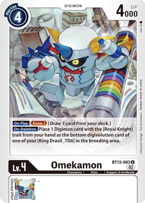 Omekamon BT13-093 [ Inglese / Giapponese ]