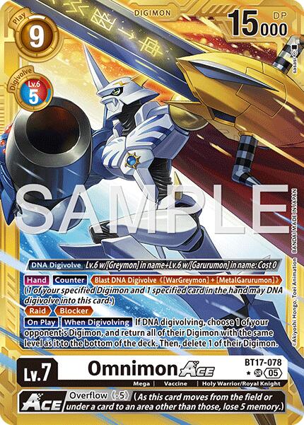 Omnimon ACE BT17-078 [ Inglese / Giapponese ]