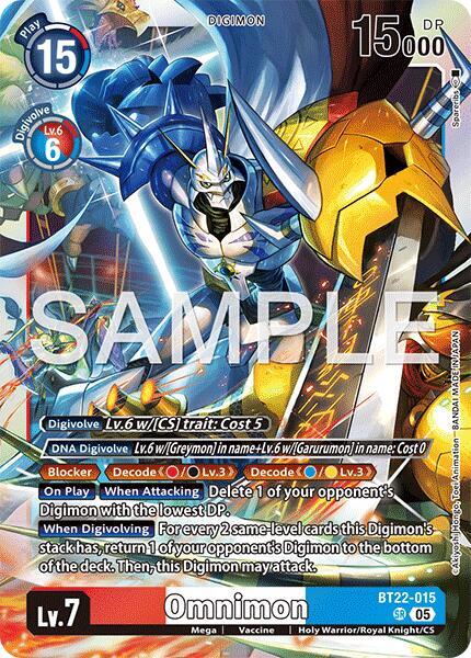 Omnimon BT22-015 [ Inglese / Giapponese ]