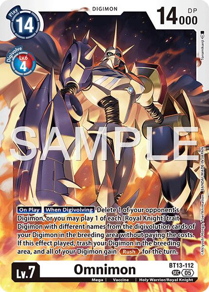 Omnimon BT13-112 [ Inglese / Giapponese ]