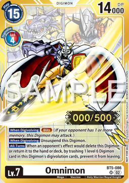 Omnimon BT5-086 [ Inglese / Giapponese ]