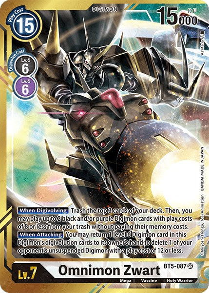 Omnimon Zwart BT5-087 [ Inglese / Giapponese ]