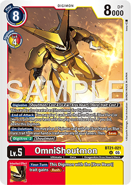 OmniShoutmon BT21-021 [ Inglese / Giapponese ]