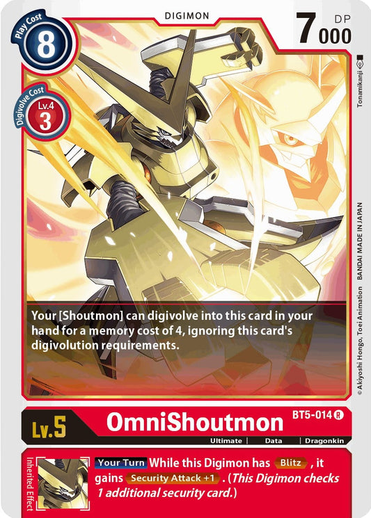 OmniShoutmon BT5-014 [ Inglese / Giapponese ]