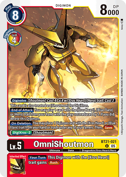 OmniShoutmon BT21-021 [ Inglese / Giapponese ]