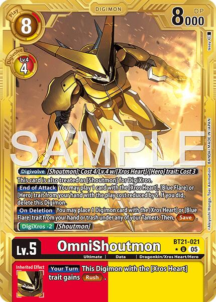 OmniShoutmon BT21-021 [ Inglese / Giapponese ]