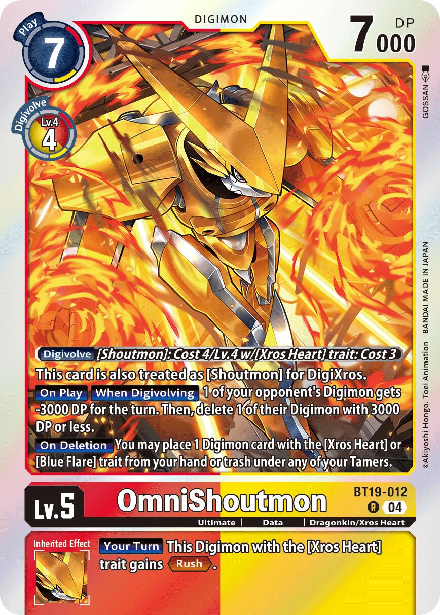 OmniShoutmon BT19-012 [ Inglese / Giapponese ]