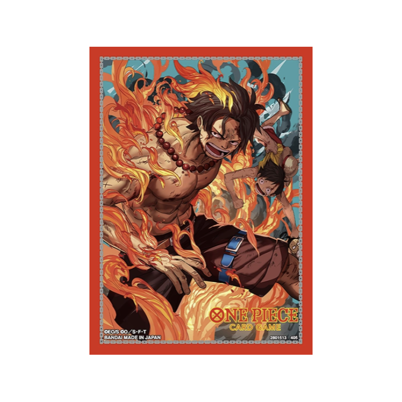 One Piece Official Card Sleeves TCG + Store Edition Vol. 5 Portgas D. Ace (ITA)