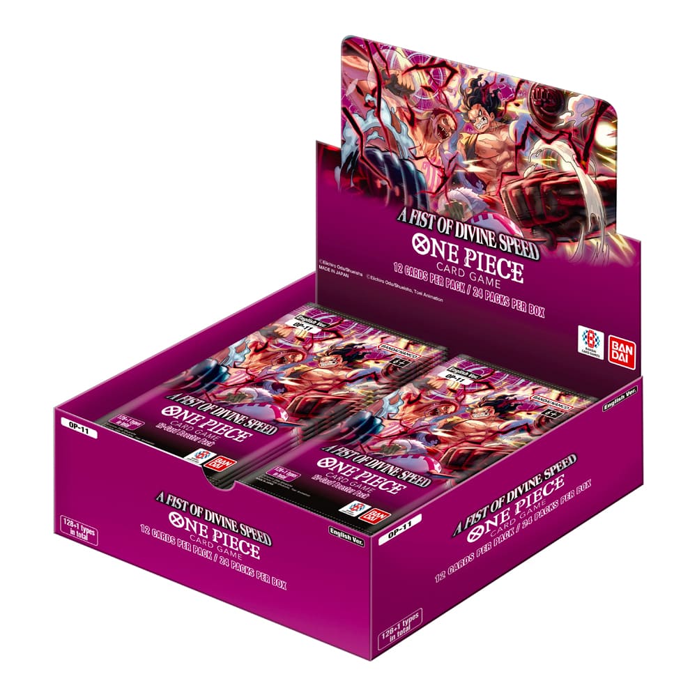 Bandai One Piece Card Game OP - 11 A Fist of Divine Speed Booster Box Display ENG